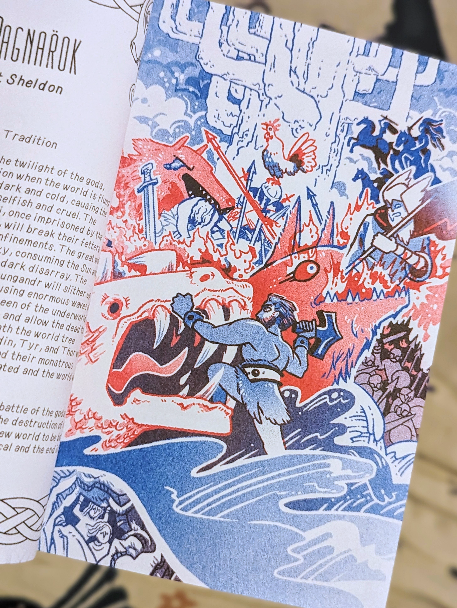 Photo of Ragnorak illustration in print